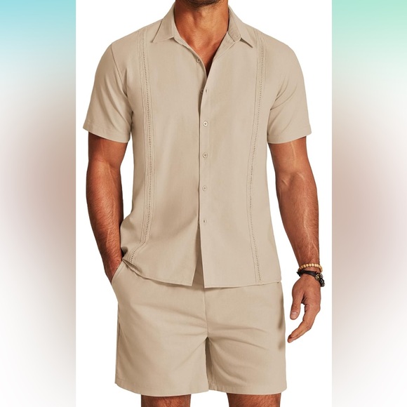 Cuban style men’s 2 piece set - Picture 2 of 9